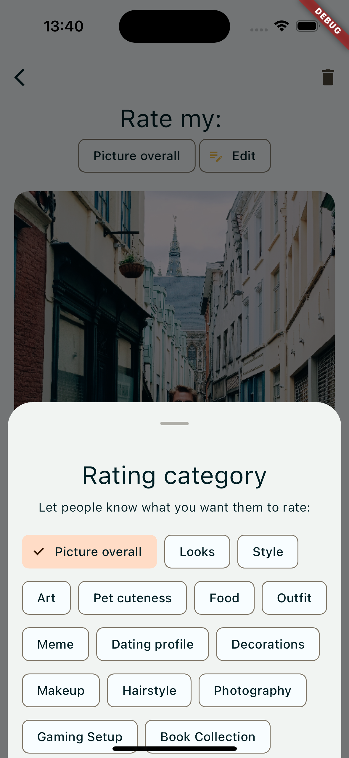 Rated App Ratings View Screenshot